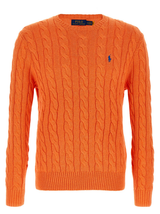 Orange Cotton Cardigan