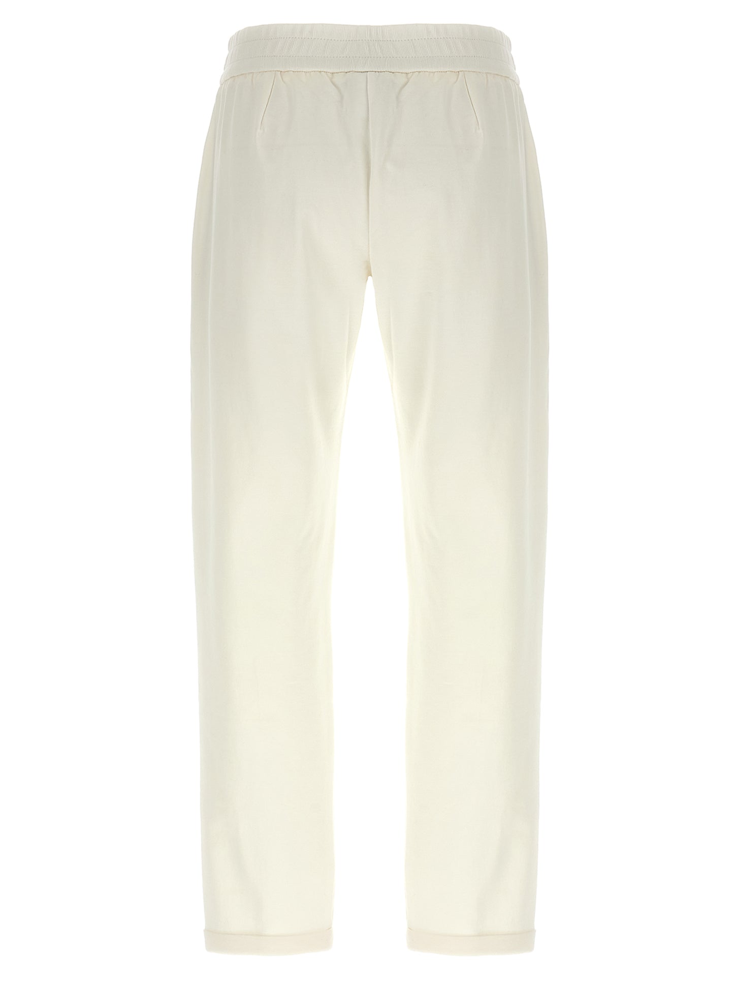 White Cotton Joggers (Workout Pants)