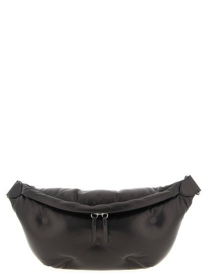 Black Lambskin Crossbody Bag