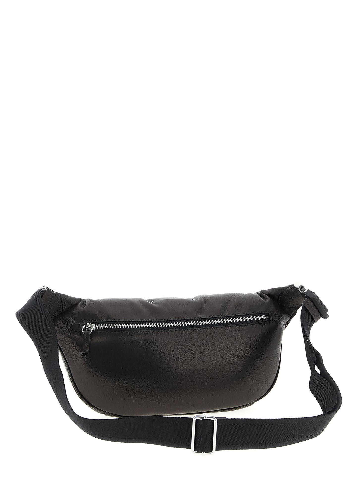 Black Lambskin Crossbody Bag