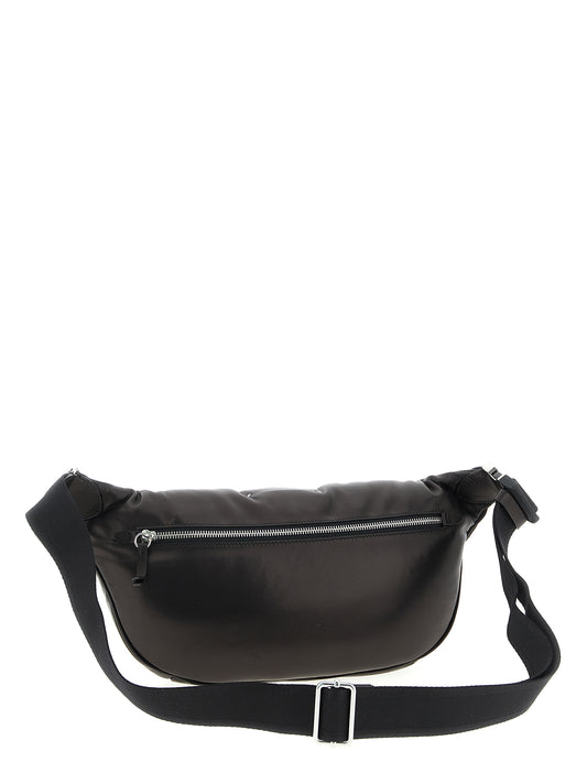 Black Lambskin Crossbody Bag