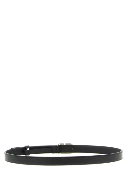 Black Calfskin Regular Belt