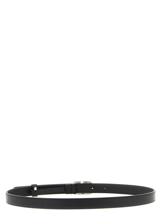 Black Calfskin Regular Belt