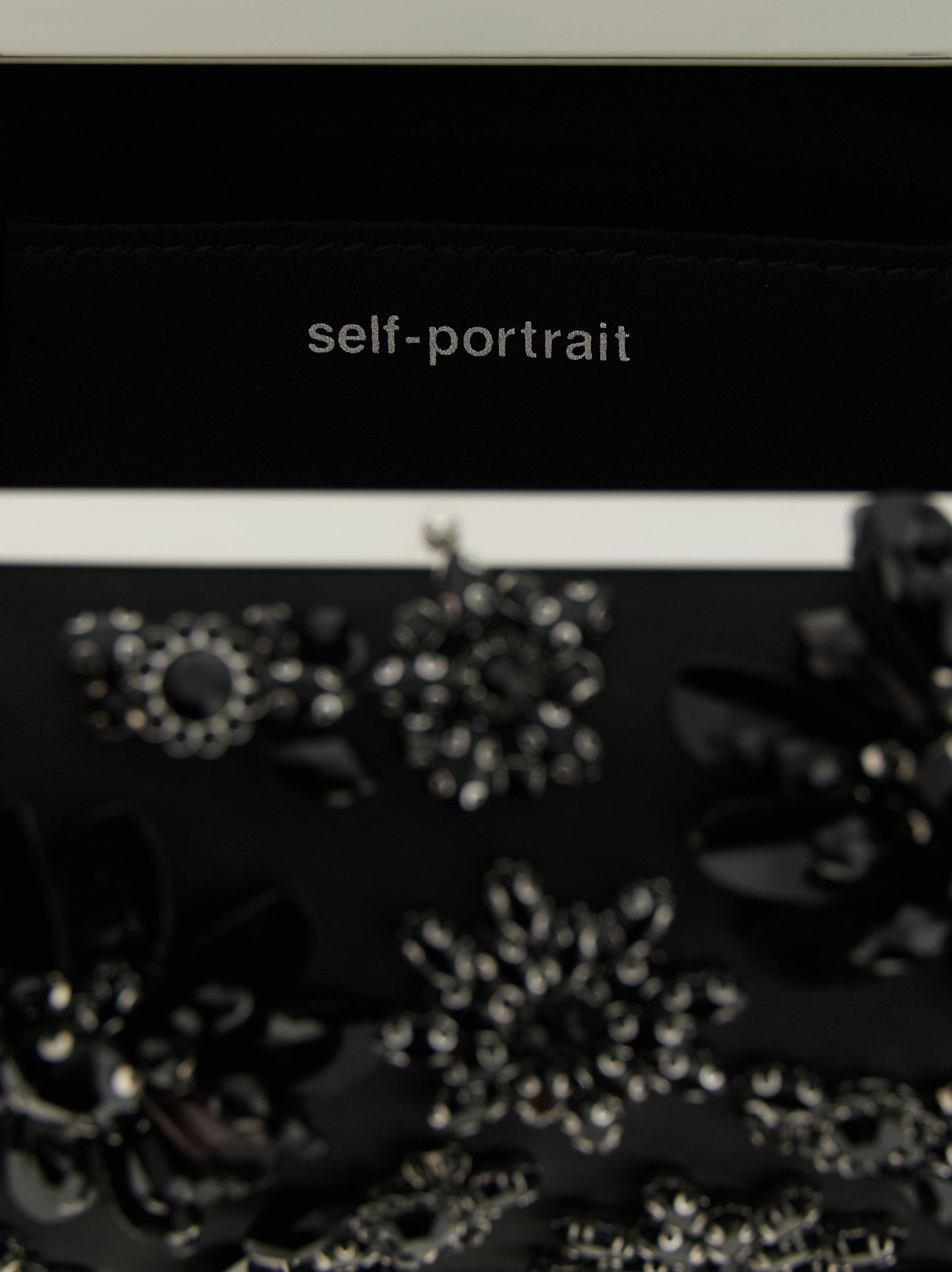 Black Polyester Clutch Bag