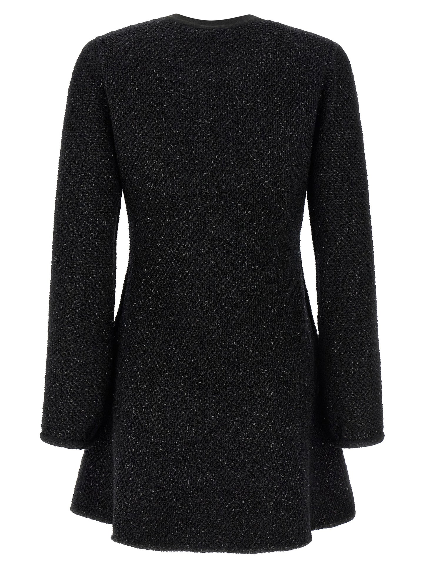 Black Cotton Short Dress