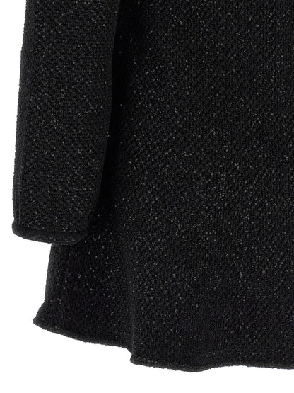 Black Cotton Short Dress