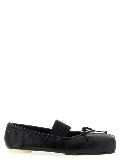 Black Calfskin Ballet Flats