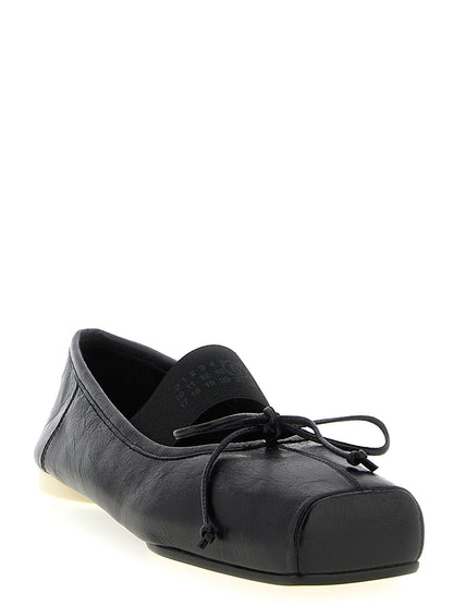 Black Calfskin Ballet Flats
