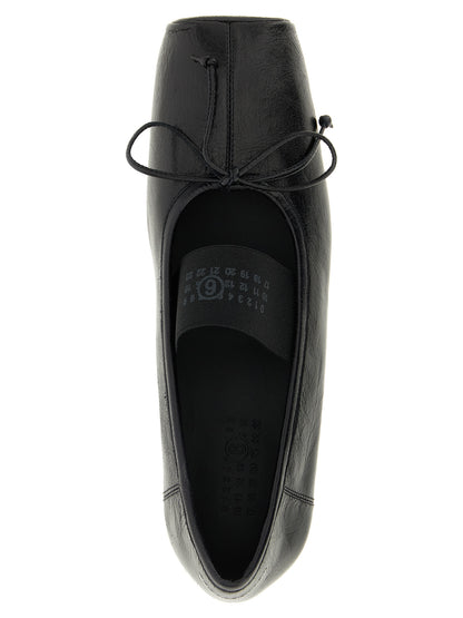 Black Calfskin Ballet Flats