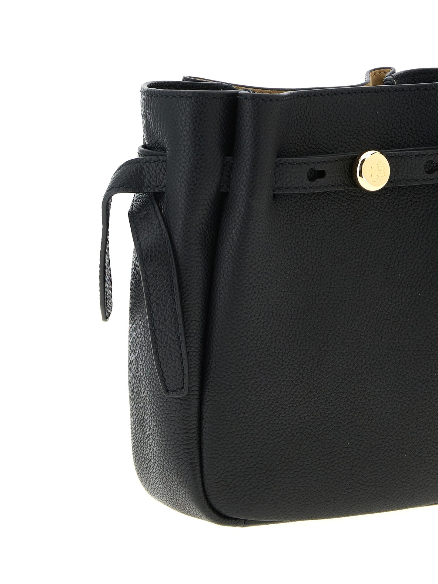 Black Cowhide Crossbody Bag