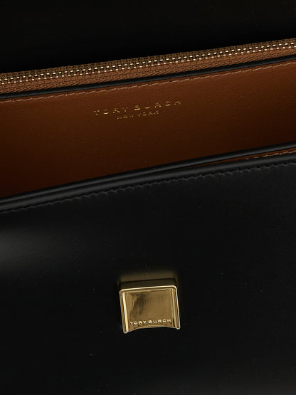 Black Calfskin Crossbody Bag
