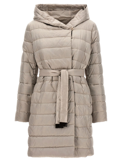 White Polyamide Full-Length Jacket