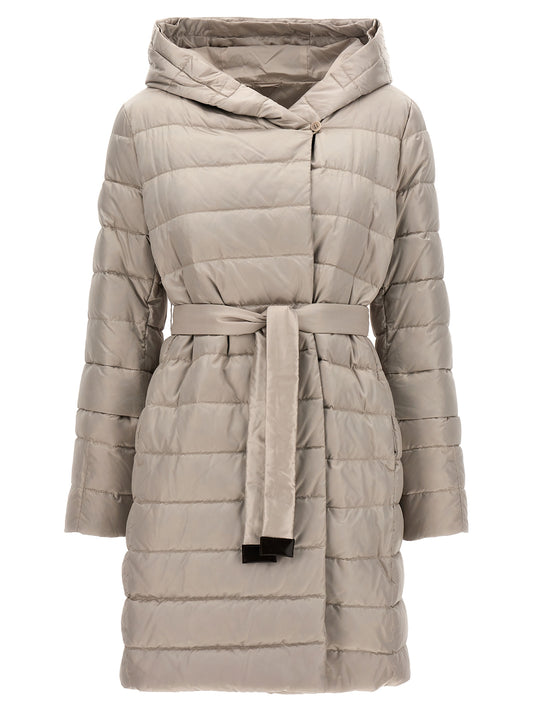 White Polyamide Full-Length Jacket