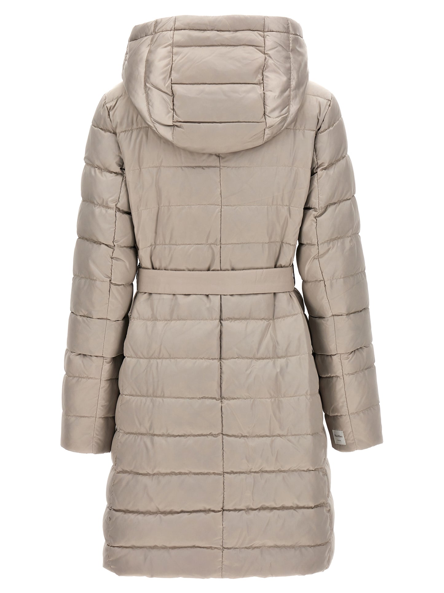 White Polyamide Full-Length Jacket
