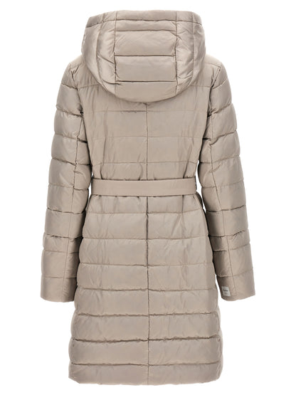 White Polyamide Full-Length Jacket