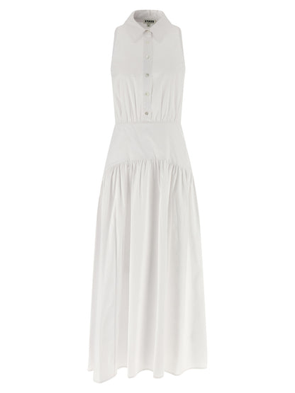 White Cotton Midi Dress