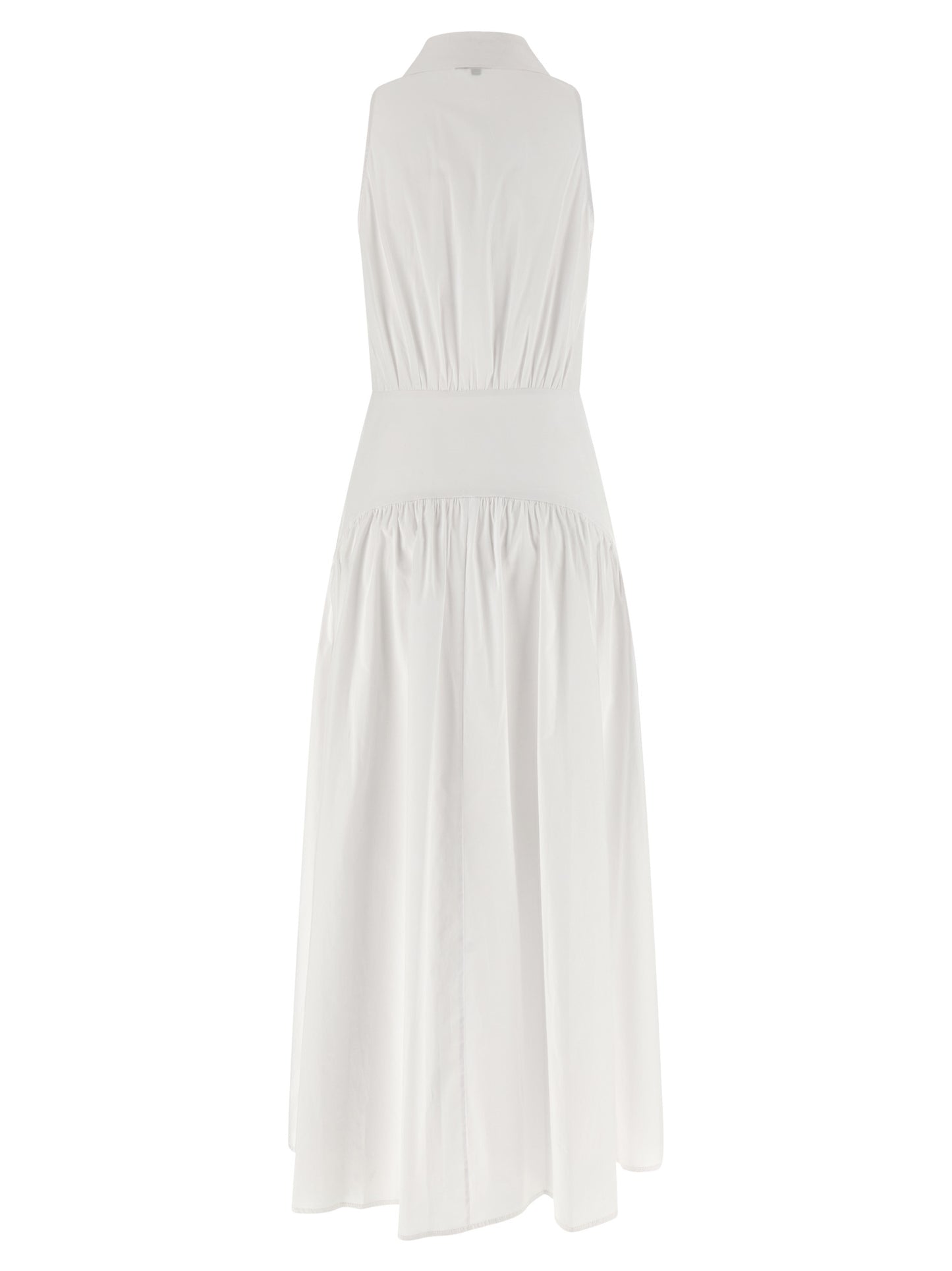 White Cotton Midi Dress