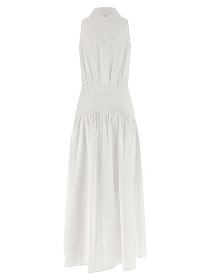 White Cotton Midi Dress