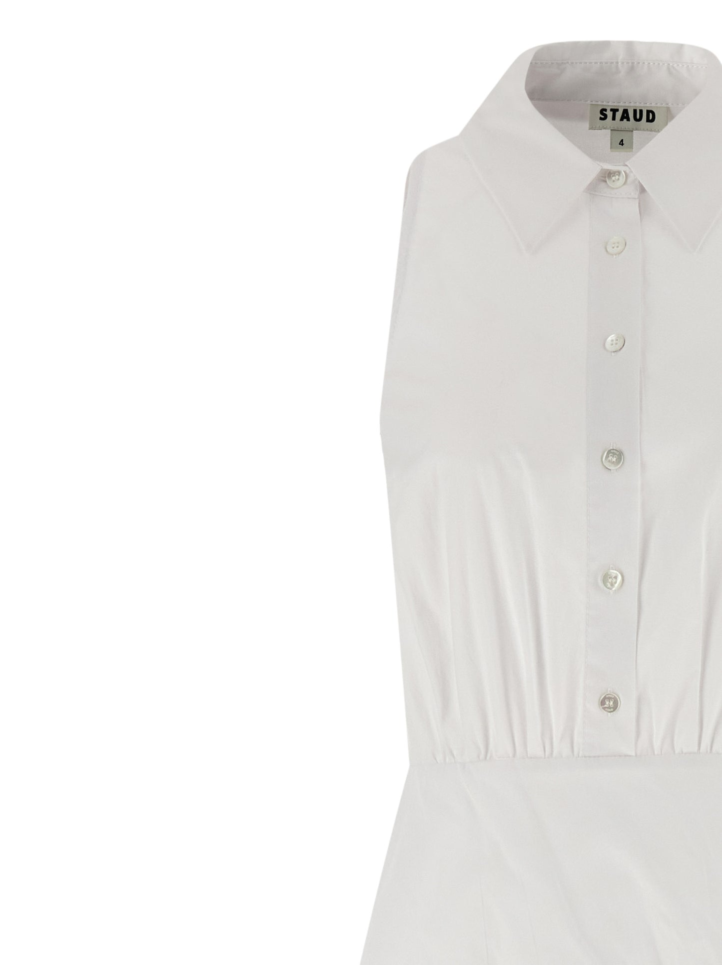 White Cotton Midi Dress