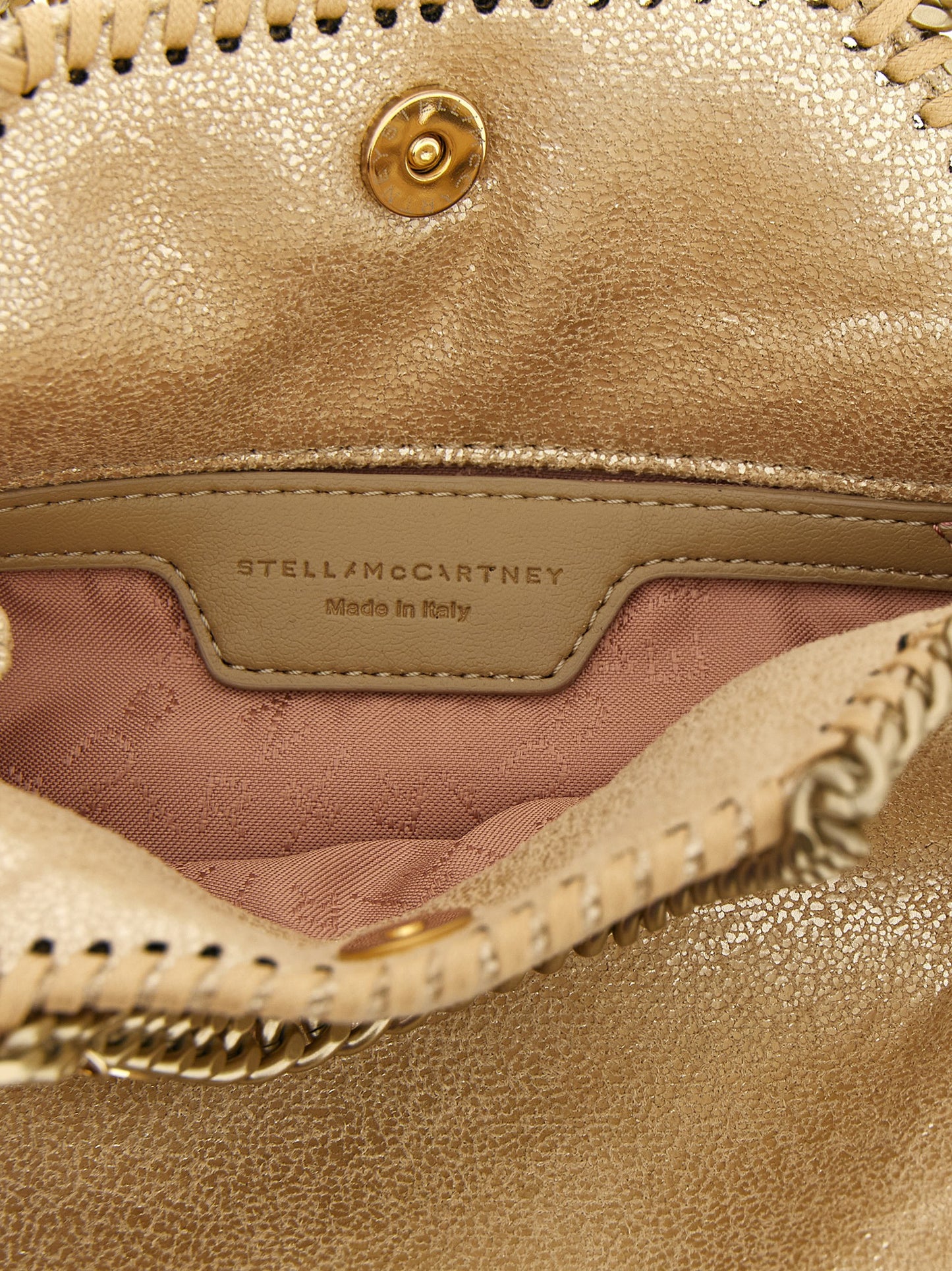 Gold Polyester Handbag