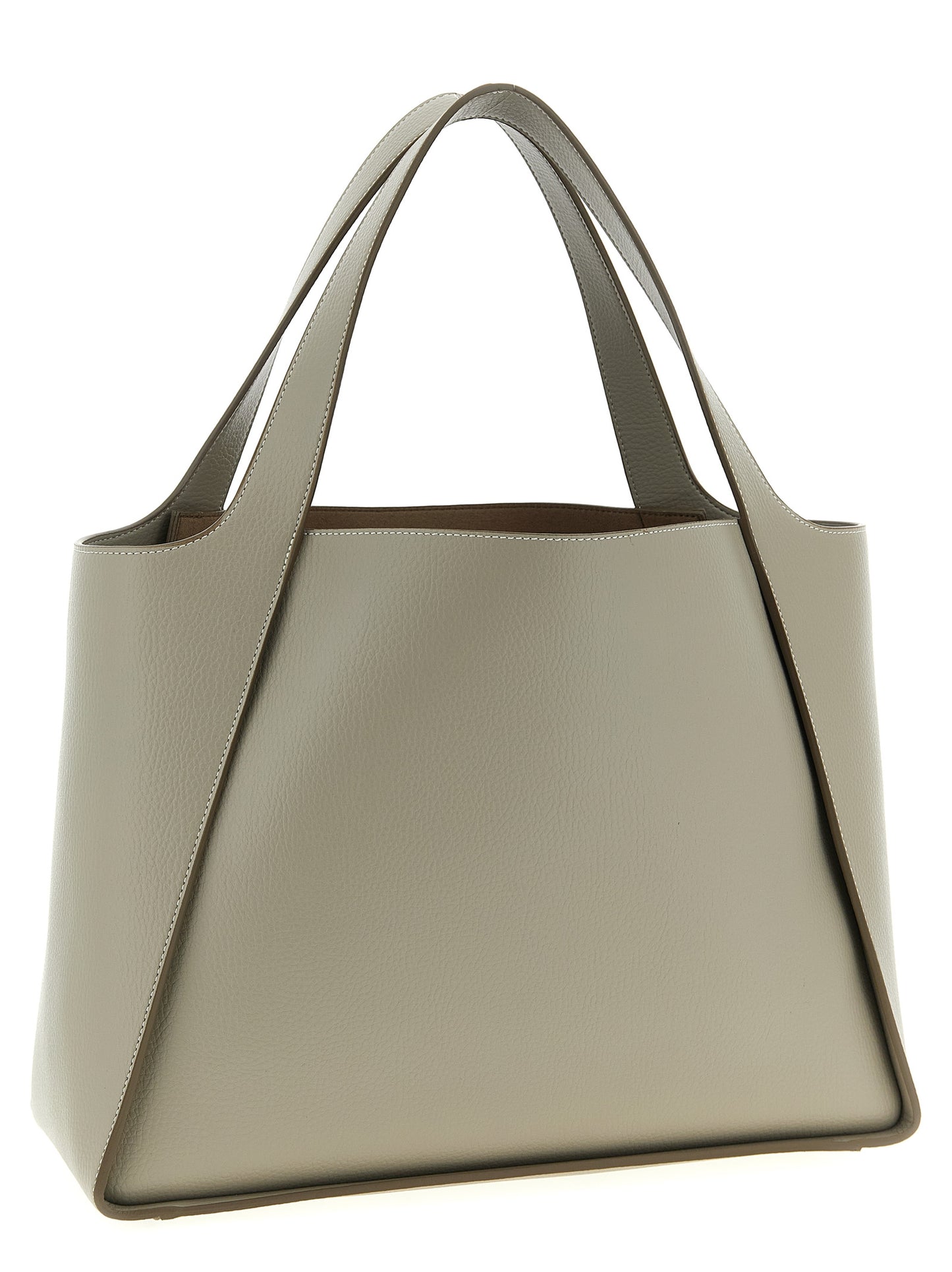 Beige Polyamide Tote Bag