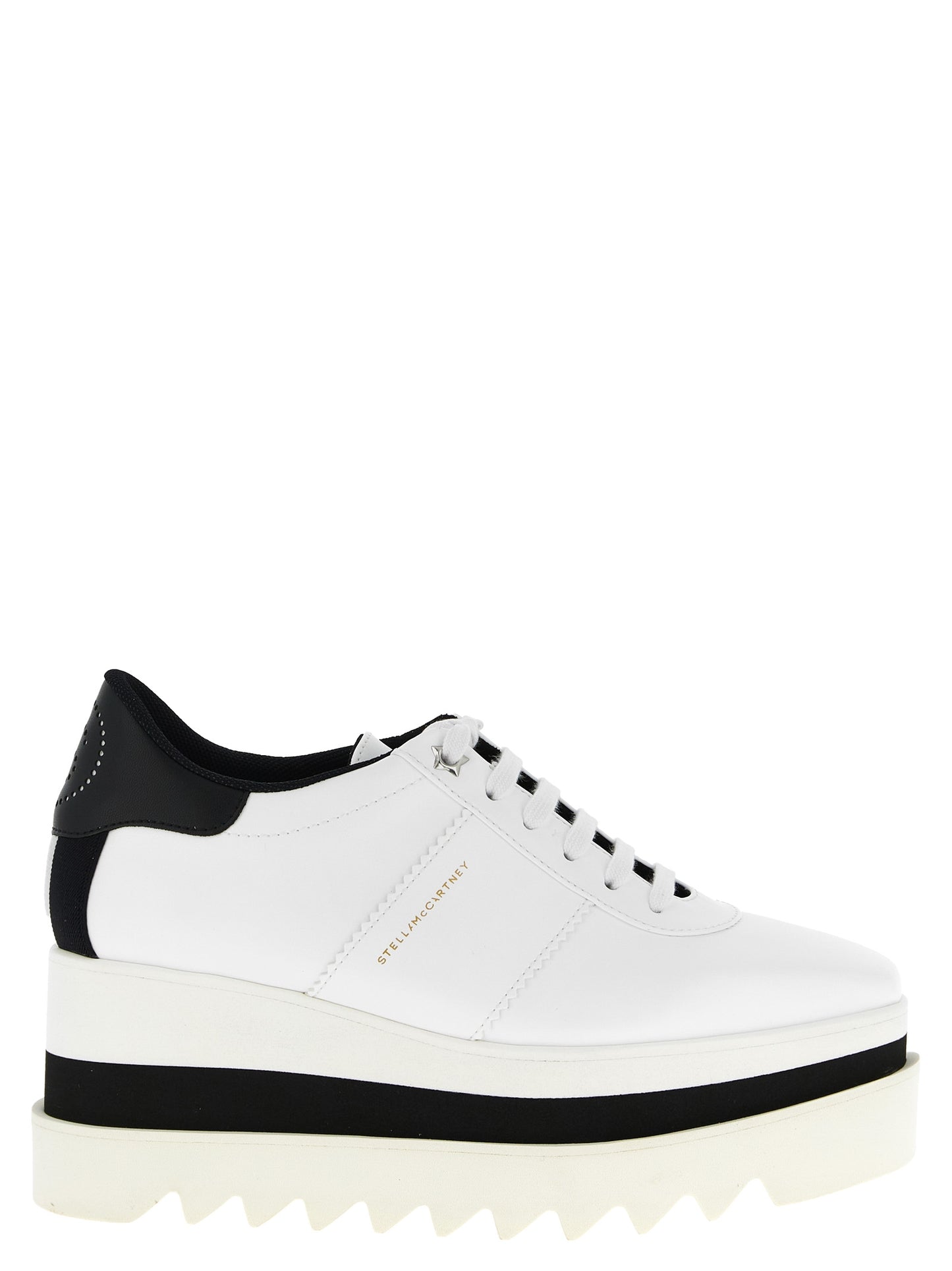 White Polyethylene Wedge Sandals