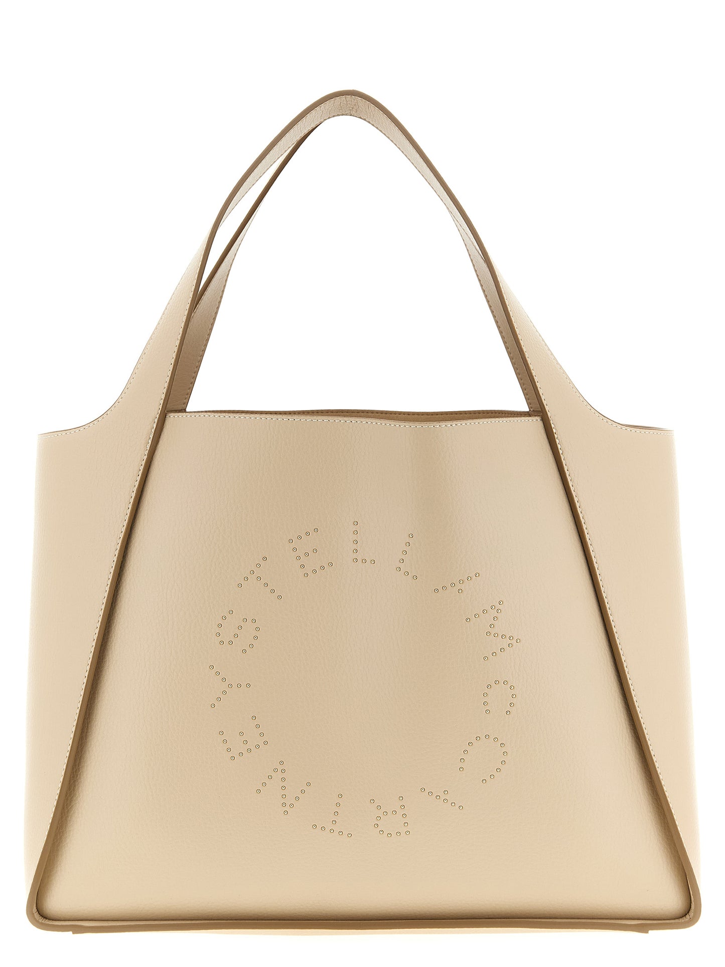Beige Polyamide Tote Bag