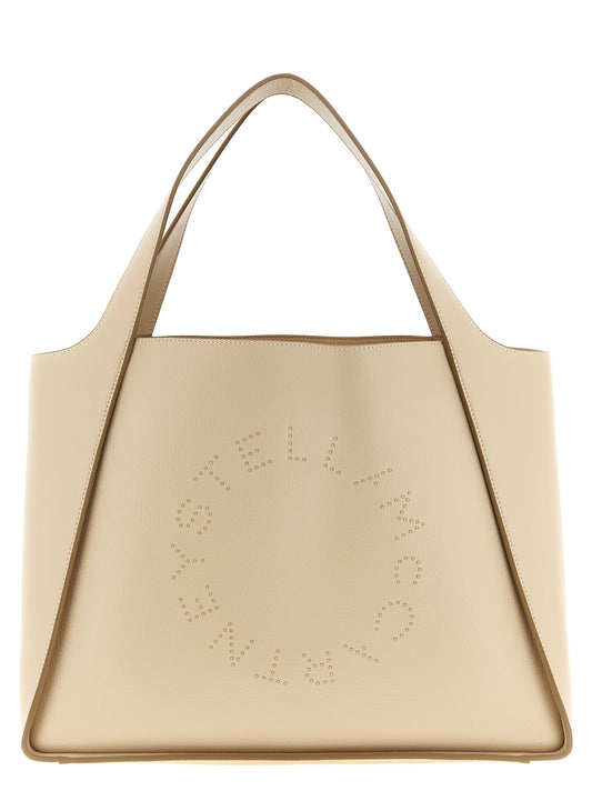 Beige Polyamide Tote Bag