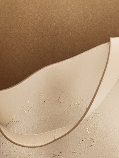 Beige Polyamide Tote Bag