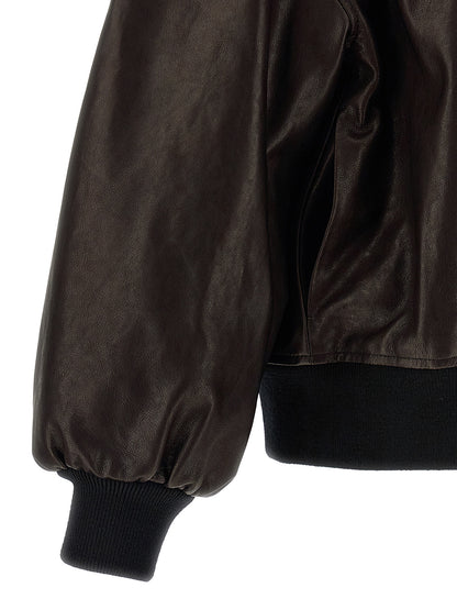 Brown Lamb Leather Leather Jacket