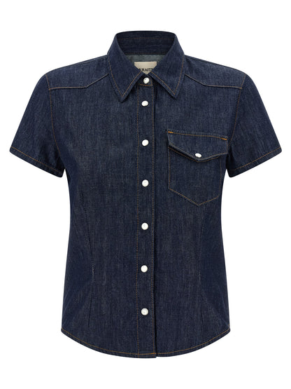 Blue Cotton Blouse