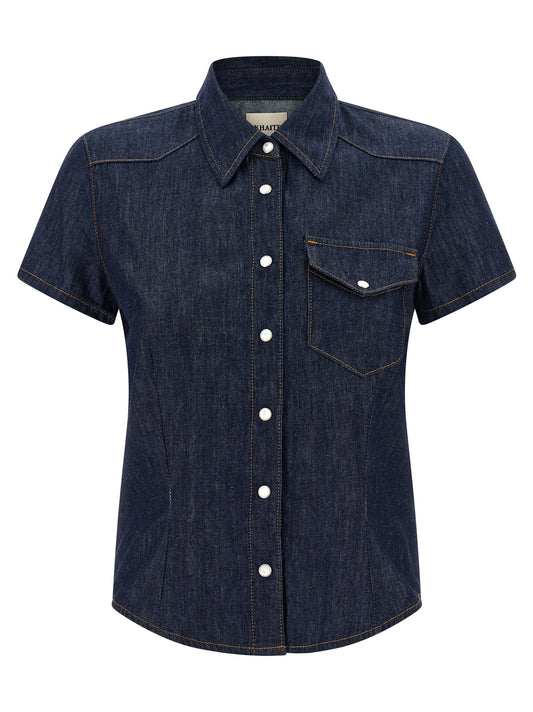 Blue Cotton Blouse
