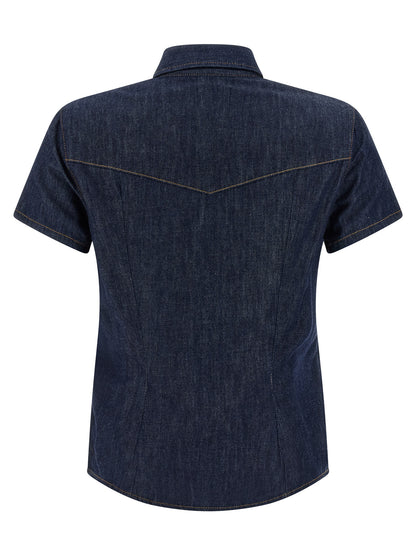 Blue Cotton Blouse