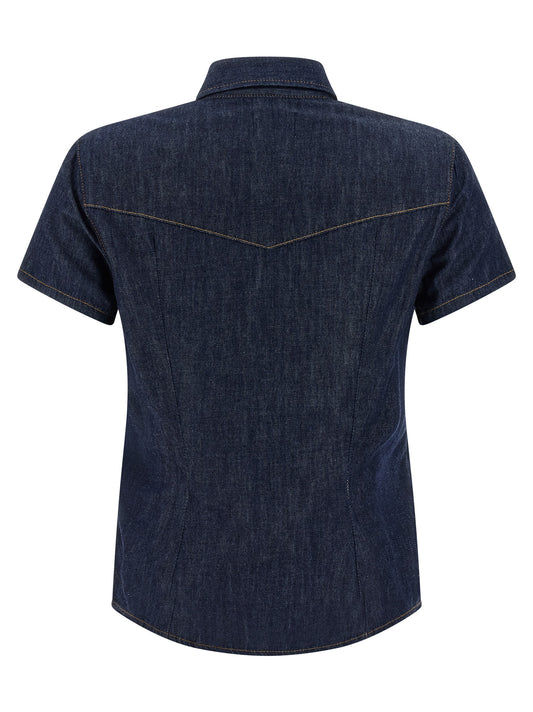 Blue Cotton Blouse