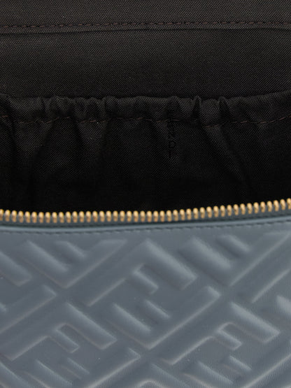 Blue Lamb Leather Handbag