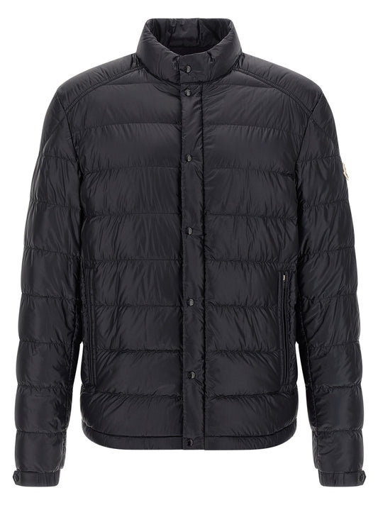 Blue Polyamide Full-Length Jacket