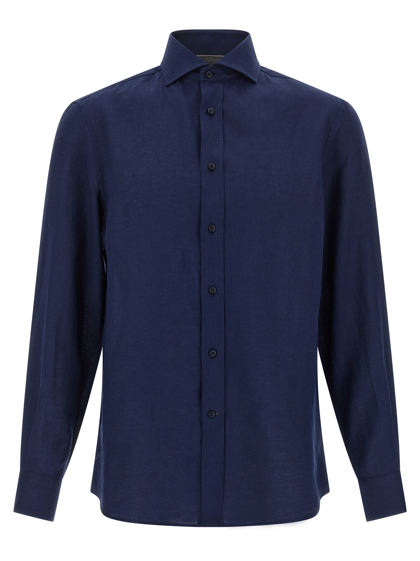 Blue Linen Blouse