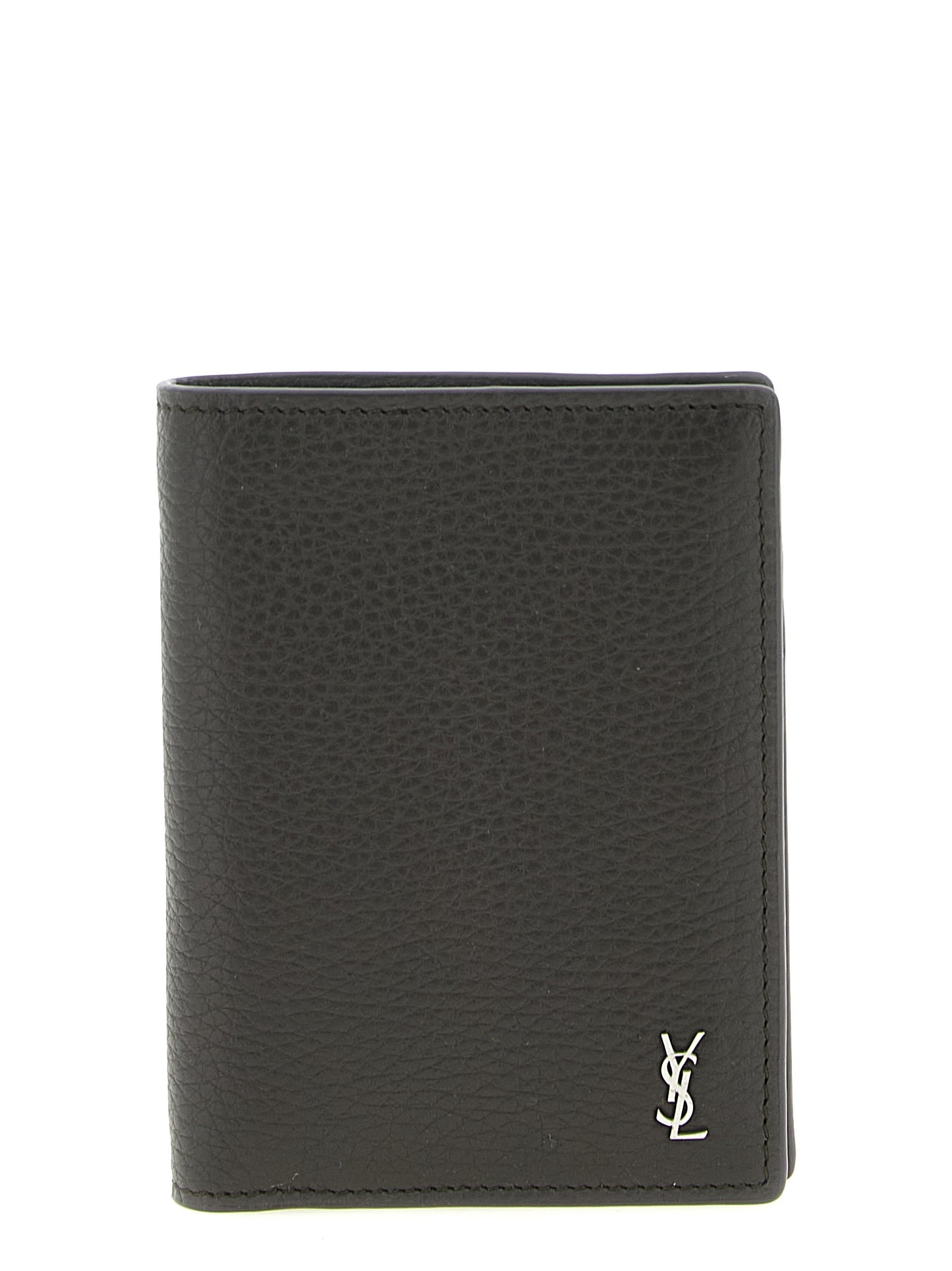Brown Calfskin Leather Wallet