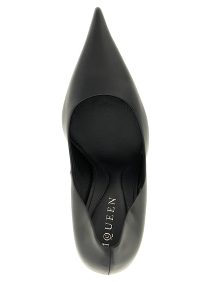 Black Calfskin High Heel Pumps