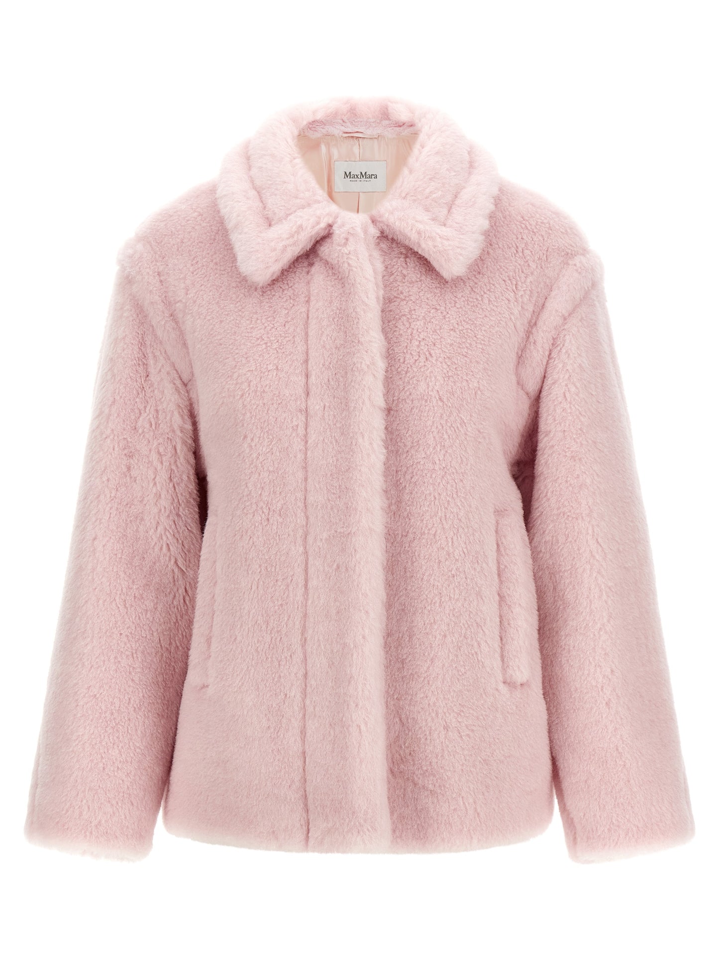 Multicolor Alpaca Leather Coat
