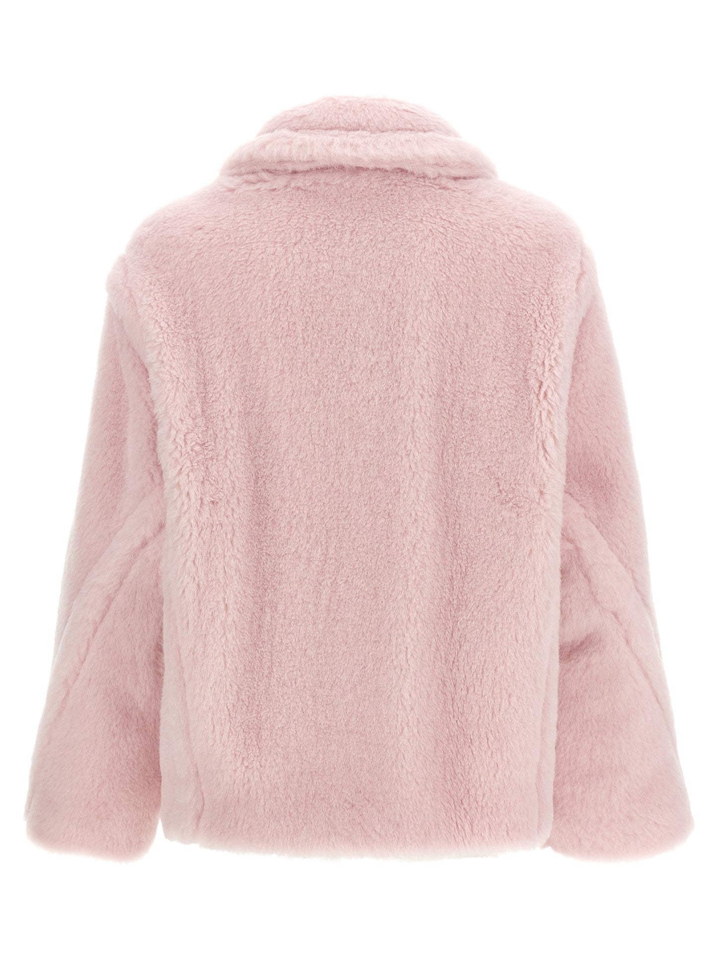 Multicolor Alpaca Leather Coat