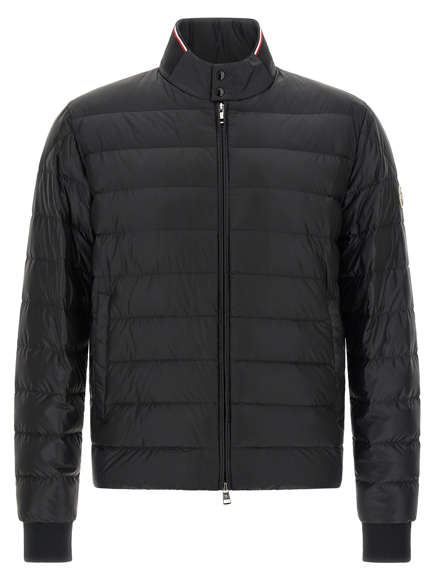 Black Polyamide Full-Length Jacket