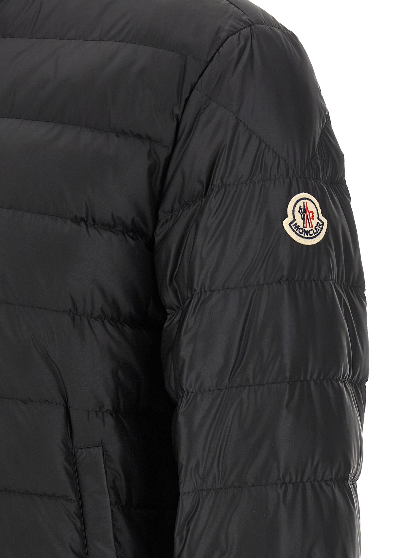 Black Polyamide Full-Length Jacket