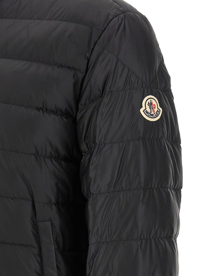 Black Polyamide Full-Length Jacket