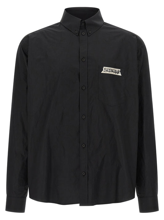 Black Cotton Blouse