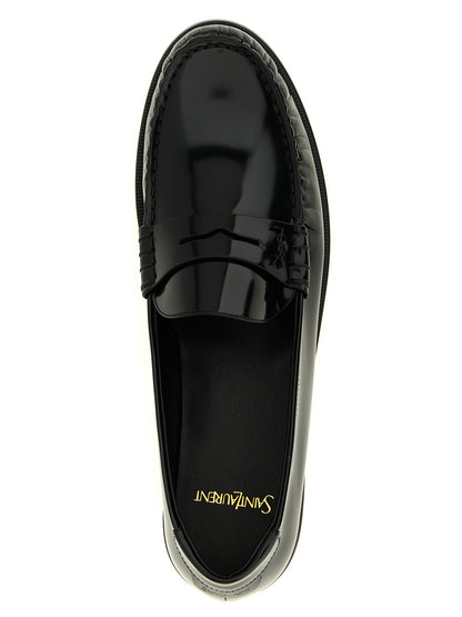 Black Calfskin Slip-On Loafers