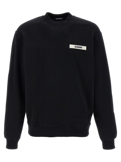 Black Cotton Sweatshirt