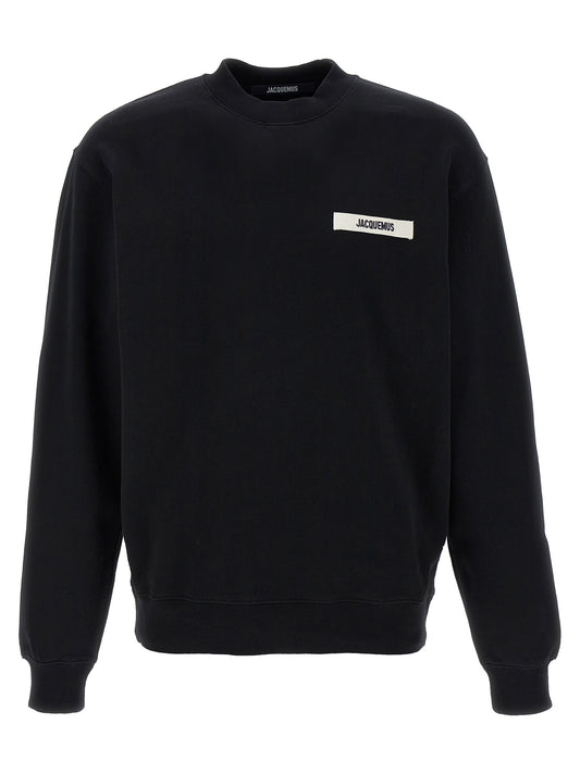 Black Cotton Sweatshirt