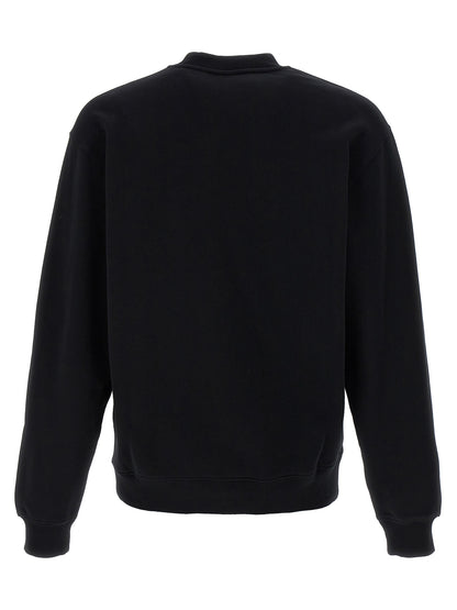Black Cotton Sweatshirt