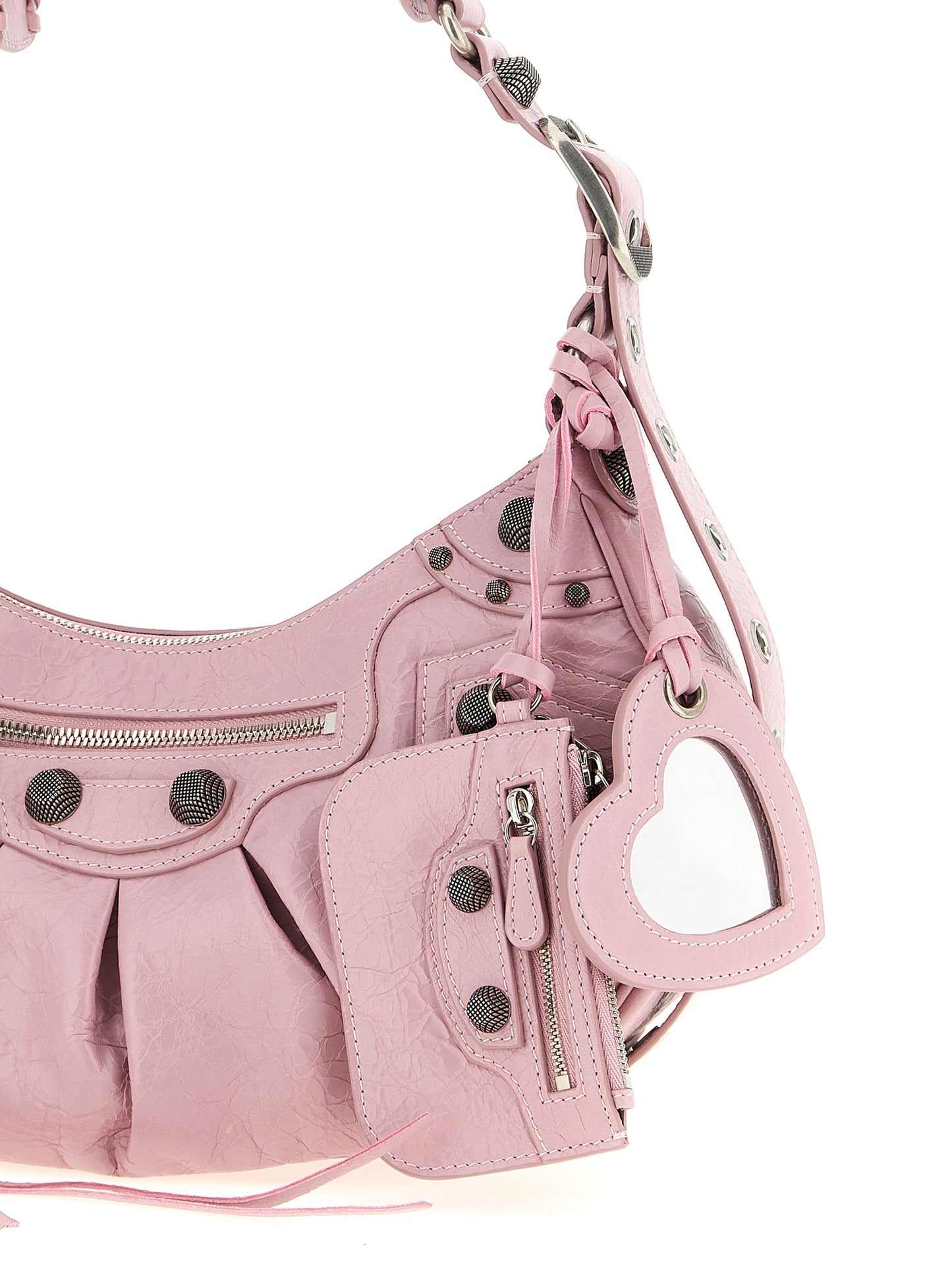 Multicolor Lamb Leather Shoulder Bag